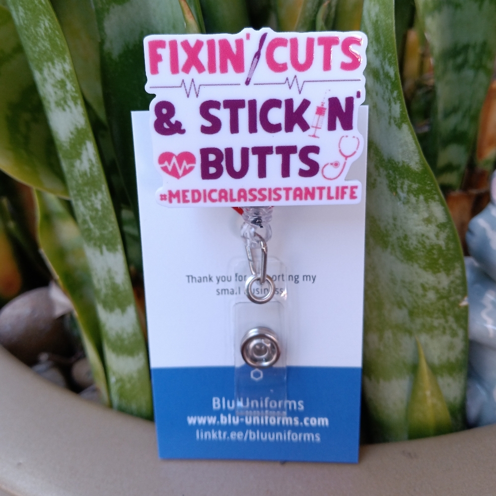 Medical Assistant badge reel holder